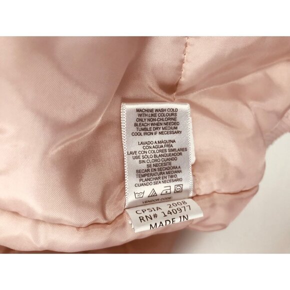 Hudson Girls Pink Embroidered Puffer Jacket Size 5 - Picture 9 of 10